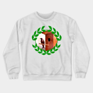 bird with housing Crewneck Sweatshirt